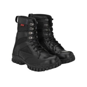 KAVACHA – R505 | Pure Leather Steel Toe Safety Shoe| Boots For Men (Black)