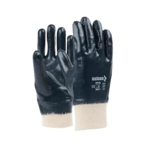 MALLCOM – H33NBG | Cut Resistant Level 5 Seamless Nitrile Coated Gloves Blended With Steel Based Fiber | Sandy Finish.